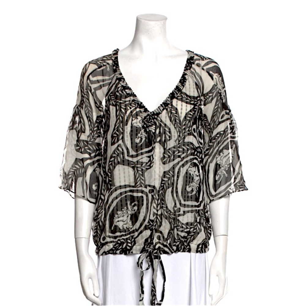 Diane von Fistenberg| Designer silk blouse.
